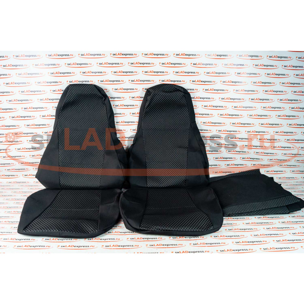 Обивка сидений черная Ультра на ВАЗ 2107 (не чехлы)
