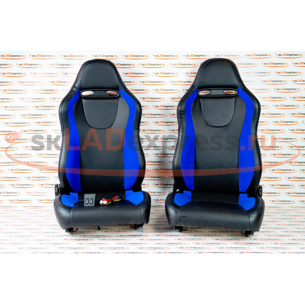 Комплект анатомических сидений VS Омега Самара на ВАЗ 2108-21099, 2113-2115