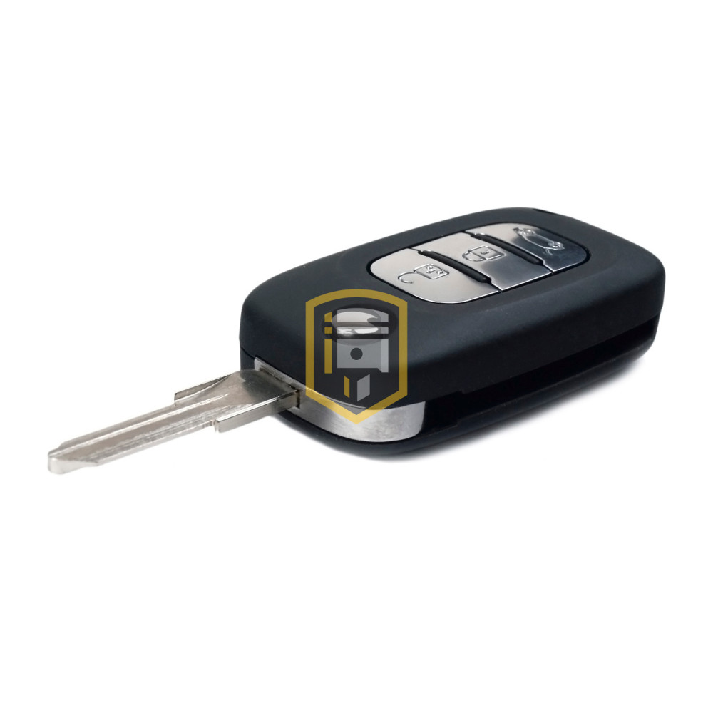 Ключ выкидной оригинальный с чипом под замок Renault на Лада Гранта FL 2018-2023 г.в.