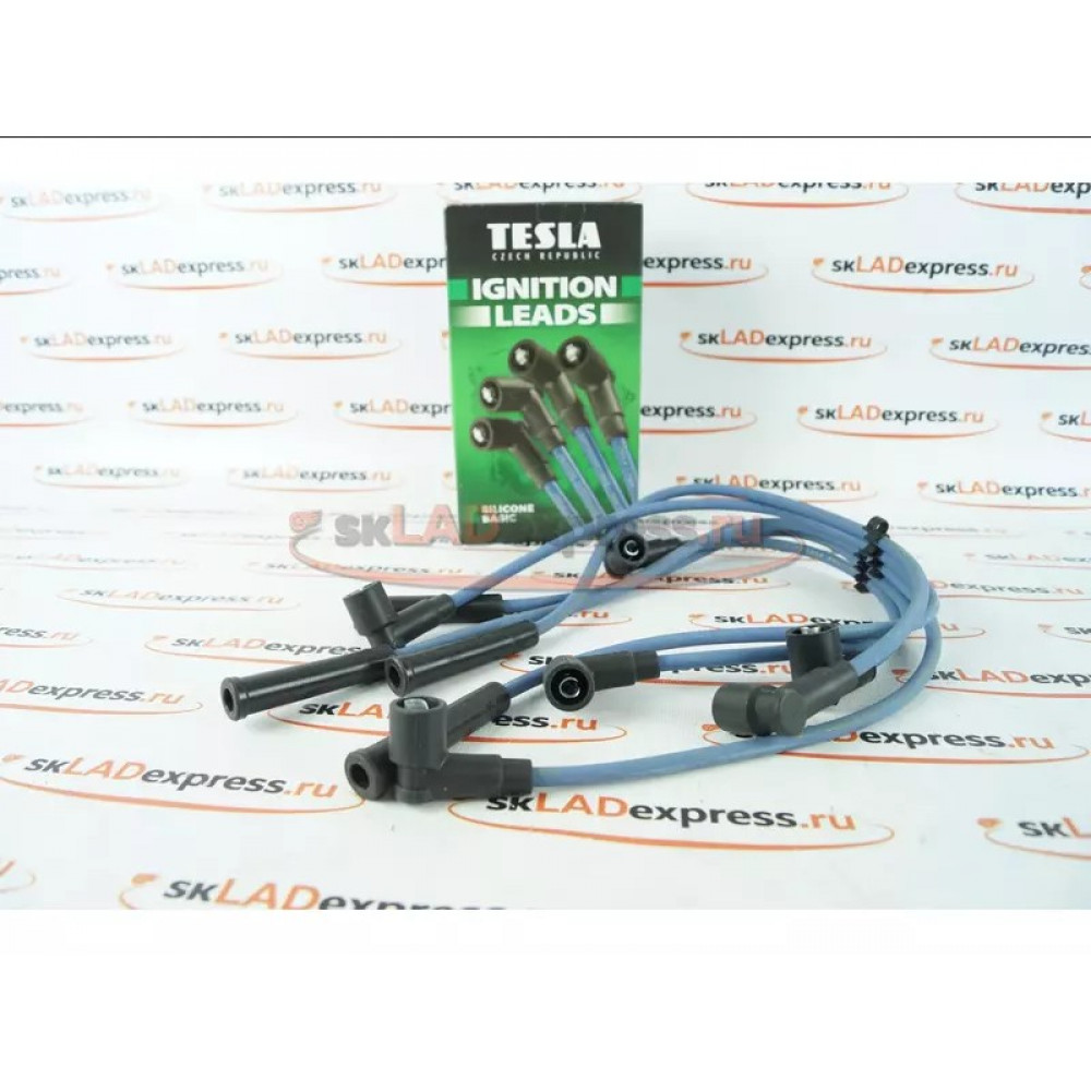 Комплект высоковольтных проводов, 70% силикон Tesla T135H на ВАЗ 2108-2111 карбюратор