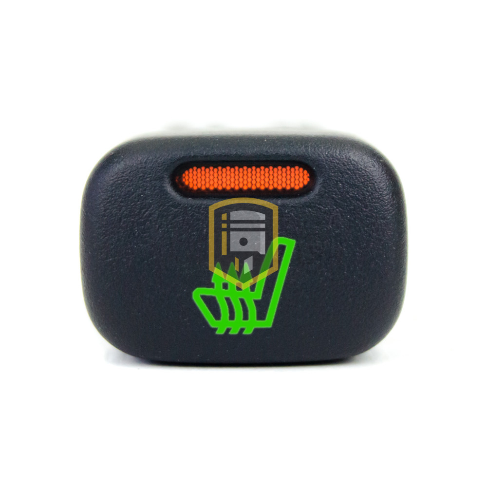 Кнопка обогрева сиденья, зеленая подсветка, оранжевая индикация на ВАЗ 2113-2115, Лада Калина, Шевроле Нива