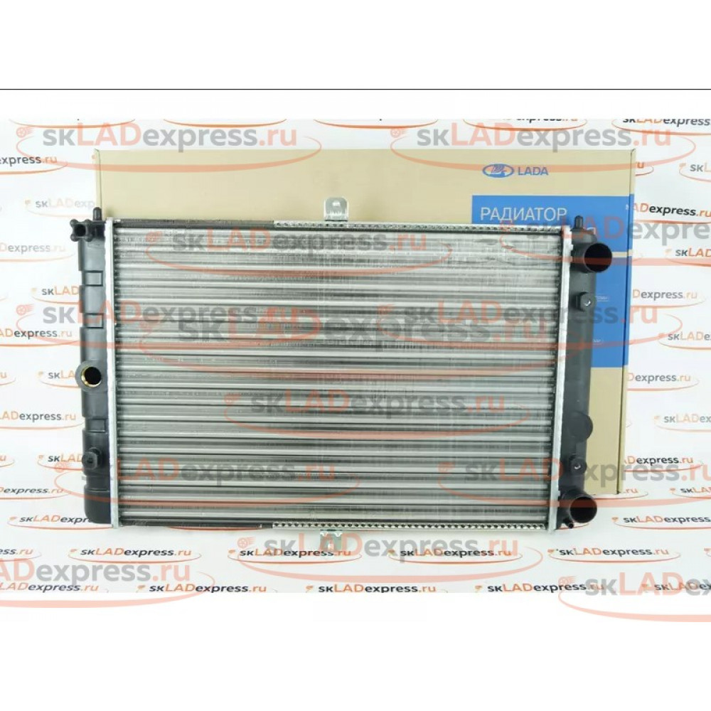 Оригинальный алюминиевый радиатор охлаждения двигателя на ВАЗ 2108-21099, 2113-2115 карбюратор