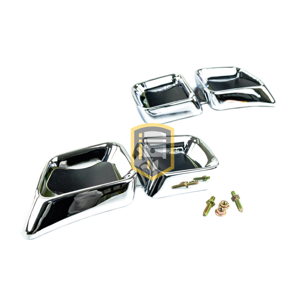 Заглушки катафотов AMG Style в стиле двойного выхлопа Sal-Man на Лада Приора 2