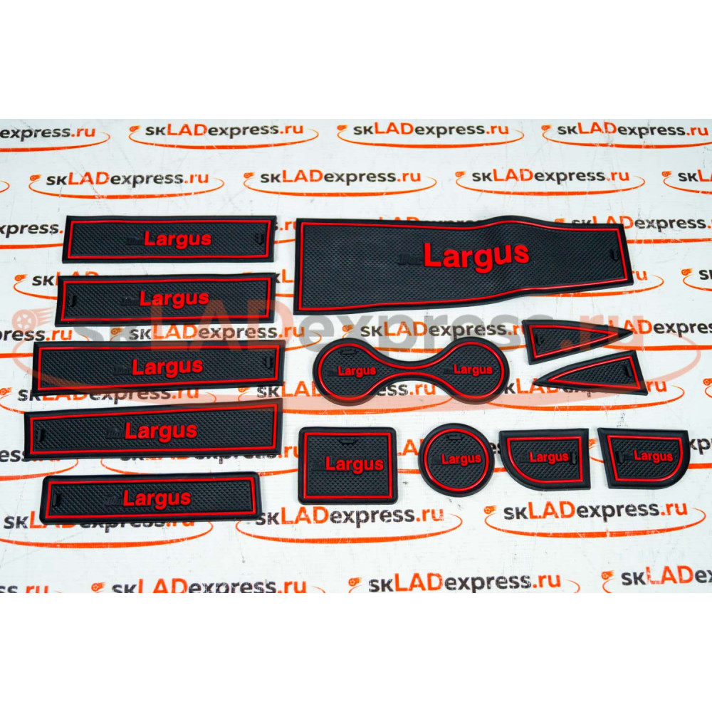 Комплект ковриков панели приборов и консоли LARGUS на Лада Ларгус