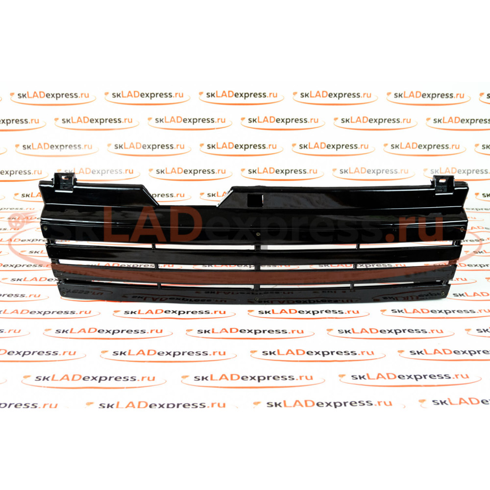 Решетка радиатора 4 лопасти с перемычками черная на ВАЗ 2108-21099