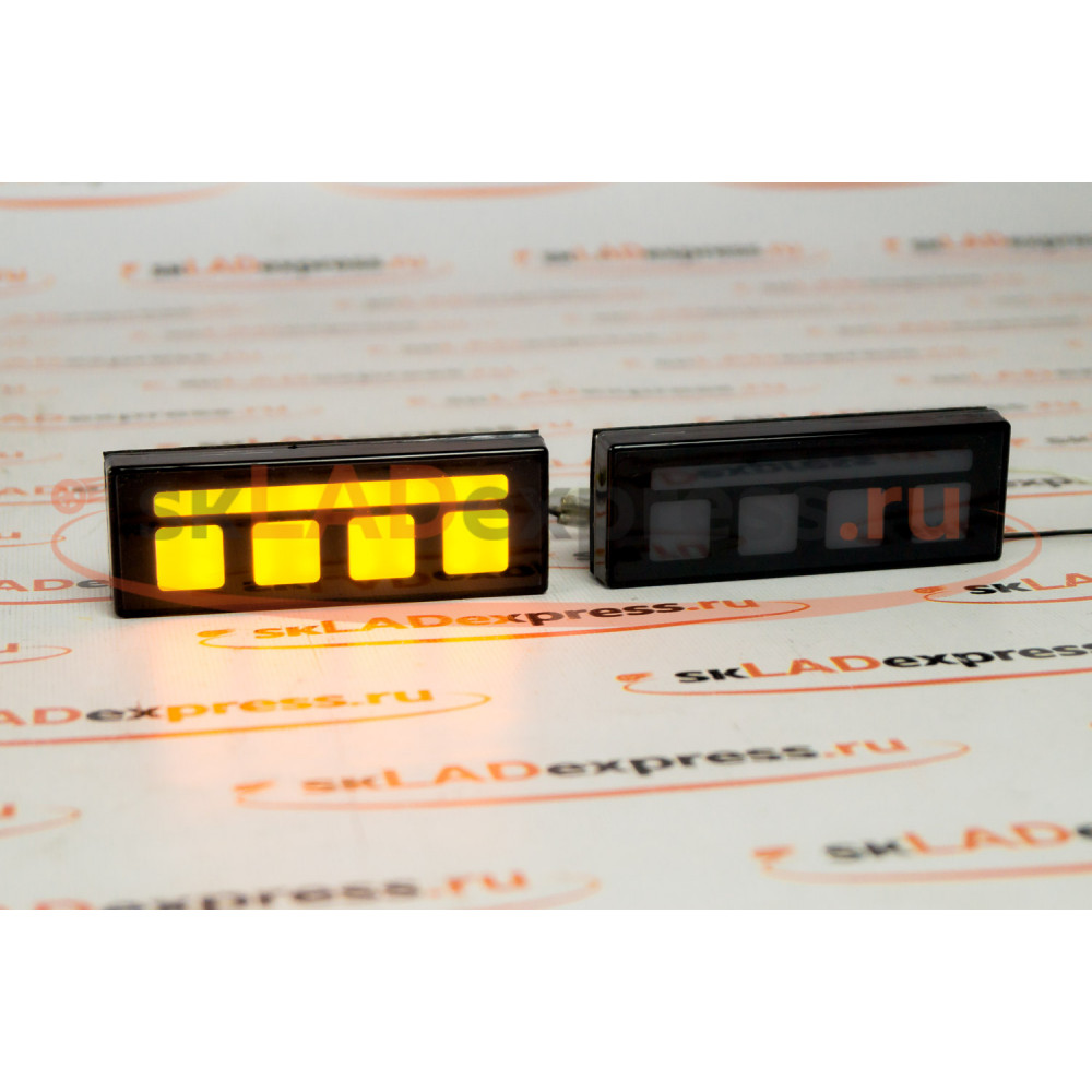 LED повторители поворотника с рисунком (квадраты) желтые на Лада Нива 4х4