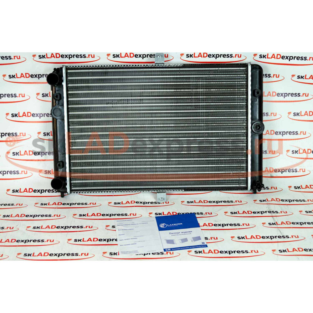 Радиатор охлаждения двигателя алюминиевый Лузар на ВАЗ 2108-21099, 2113-2115