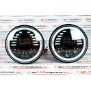 Светодиодные фары черные Шкалы с LED кольцом повторителя поворотника и ДХО на ВАЗ 2101, 2102, Лада Нива 4х4, УАЗ