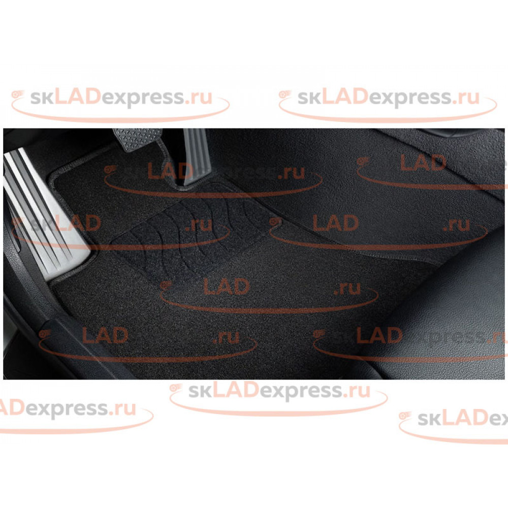 Ворсовые формованные ковры в салон с бортами SeiNtex на 3-дверную Лада Нива 4х4 с 2019 г.в., Нива Легенд