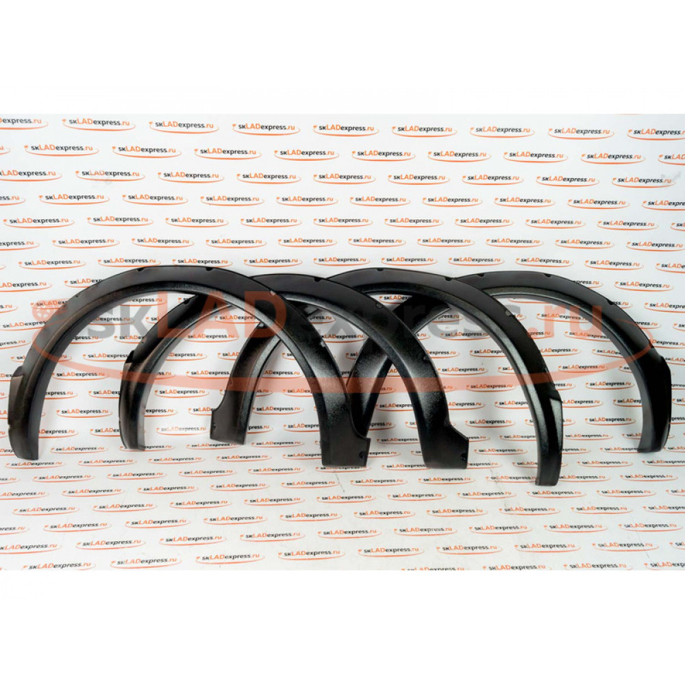 Расширители арок колес Razor шагрень с имитацией болтов на 3-дверную Лада Нива Урбан