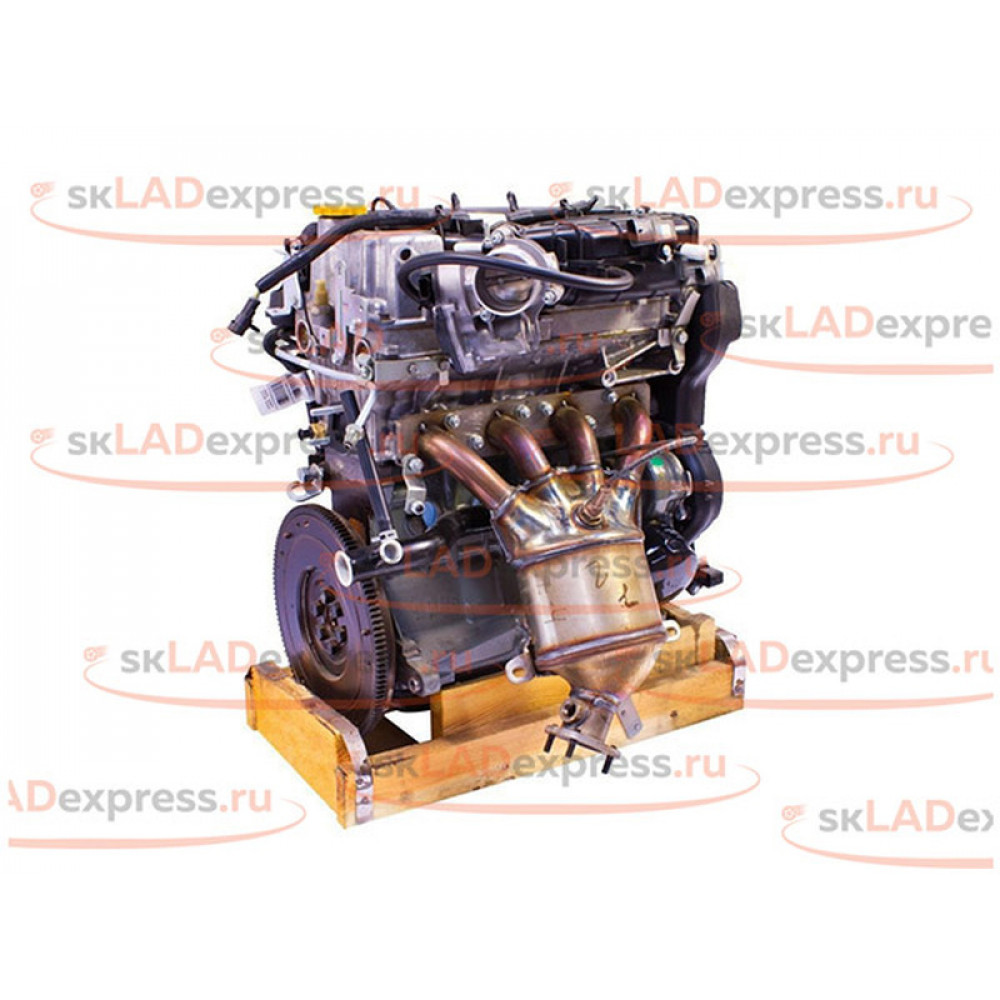 Двигатель в сборе с впускным и выпускным коллектором ВАЗ 21127 на Лада Гранта, Гранта FL, Калина 2, Приора
